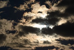 sun through clouds