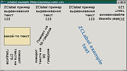 ZCLabel sample screenshot